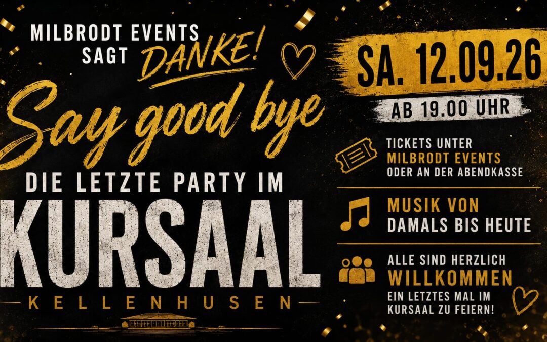 Letzte Party im Kursaal Kellenhusen 12.09.2026